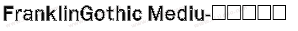 FranklinGothic Mediu字体转换